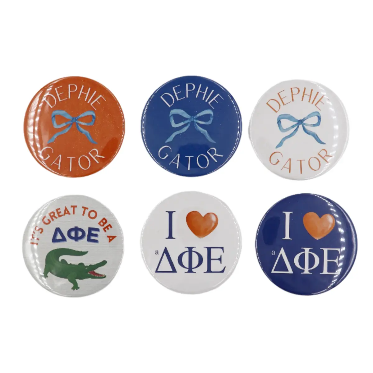 Delta Phi Epsilon 2025 Printed Buttons 1