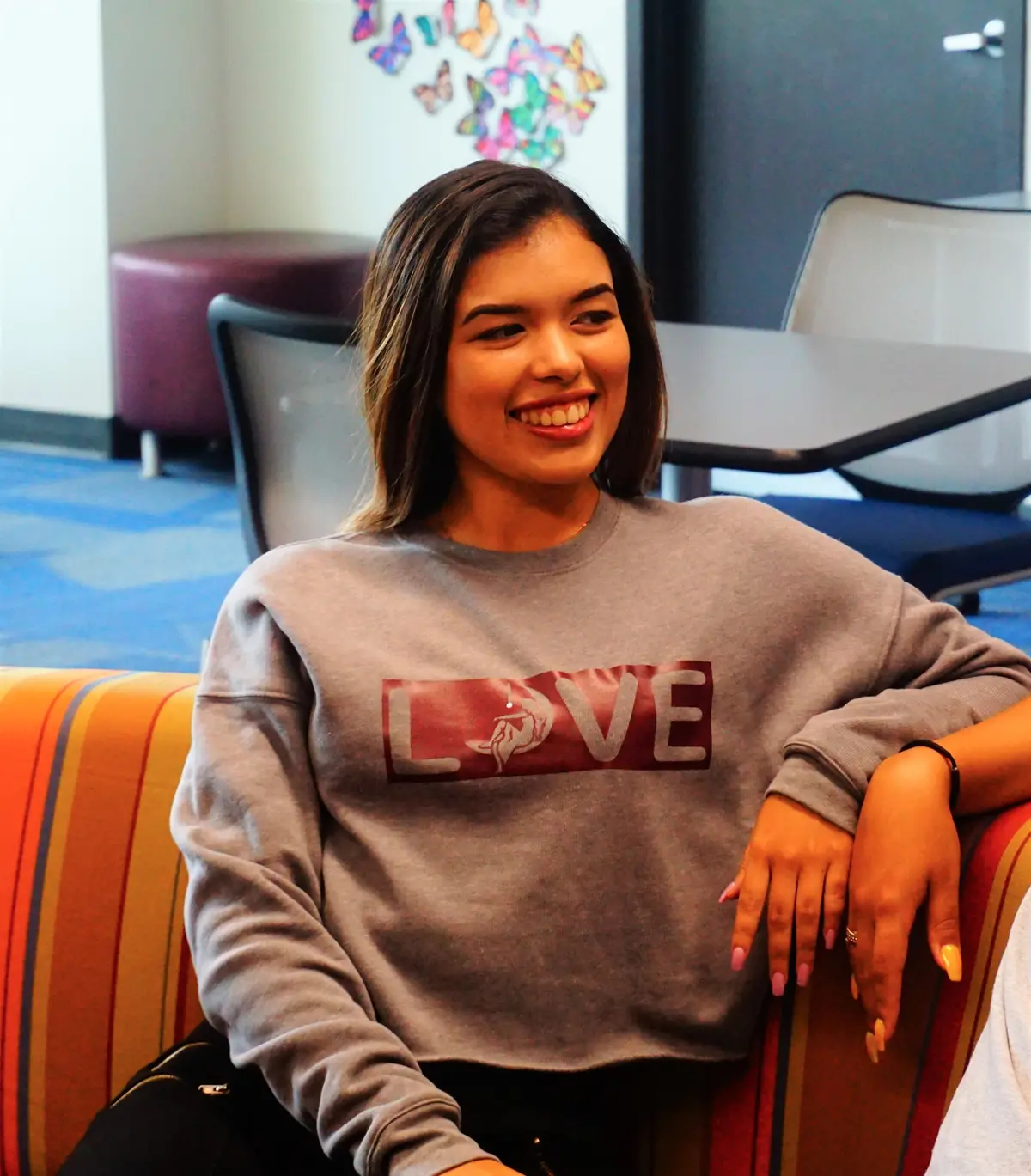 Lambda Theta Alpha Cropped Sweater - Being Updated 2