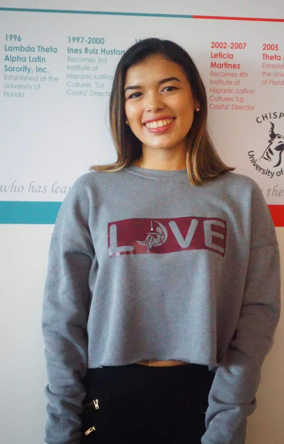 Lambda Theta Alpha Cropped Sweater - Being Updated 1