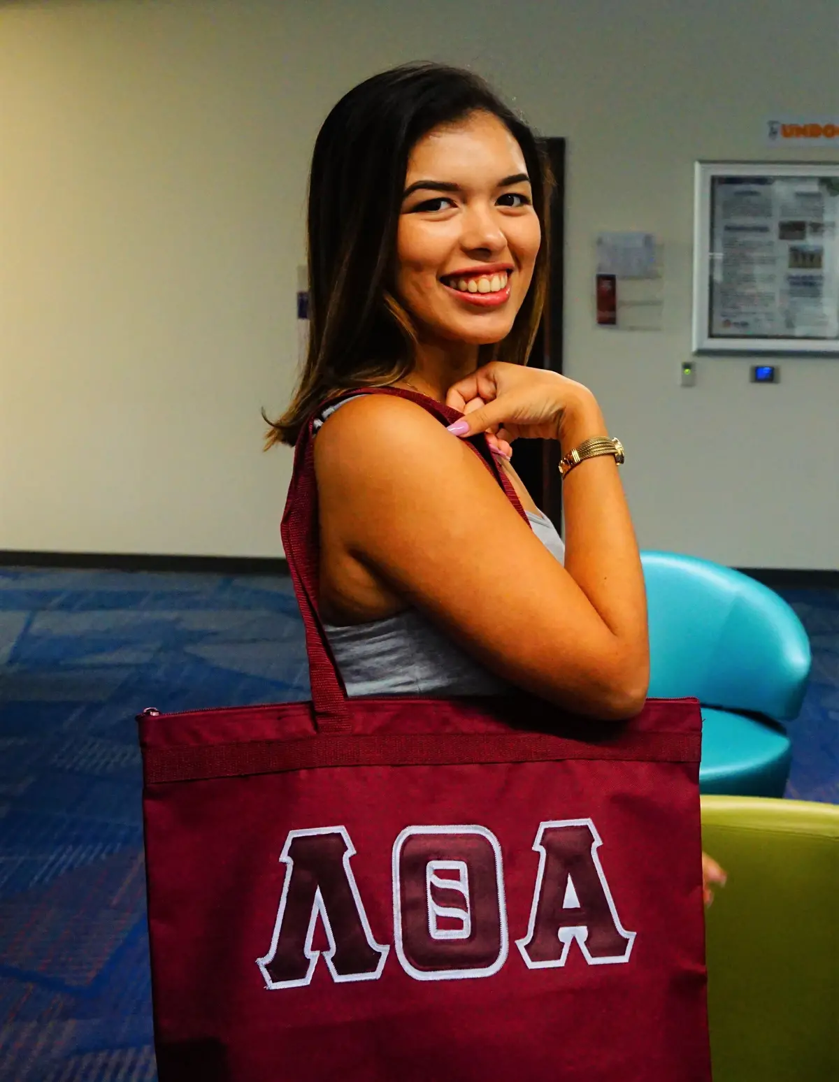 Lambda Theta Alpha Large Tote 1