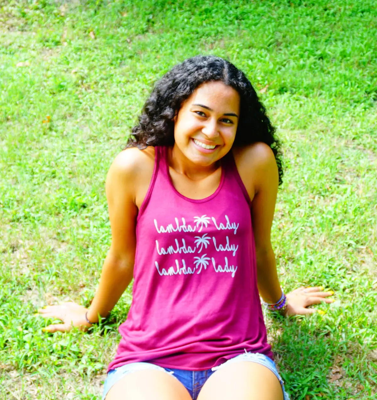 Lambda Theta Alpha Lambda Lady Maroon Tank- Discontinued 1