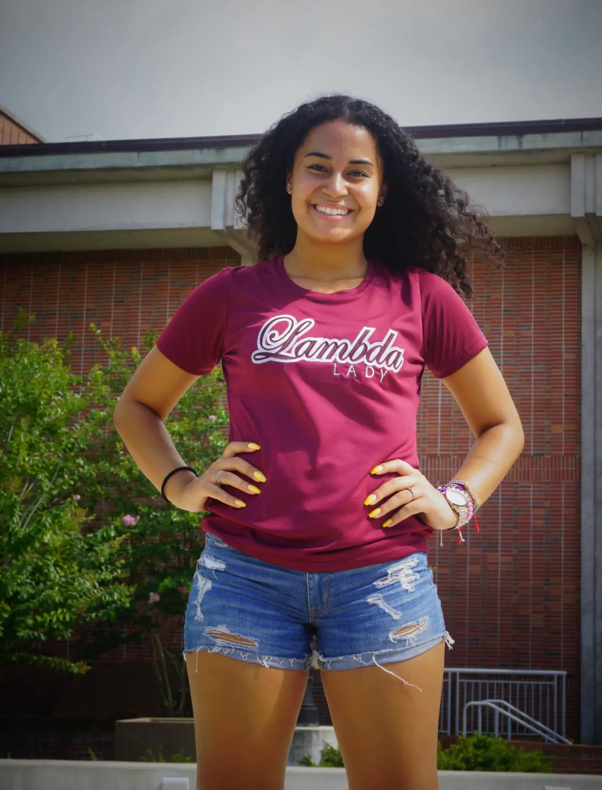 Lambda Theta Alpha Lambda Lady Dry-Fit Tee 1