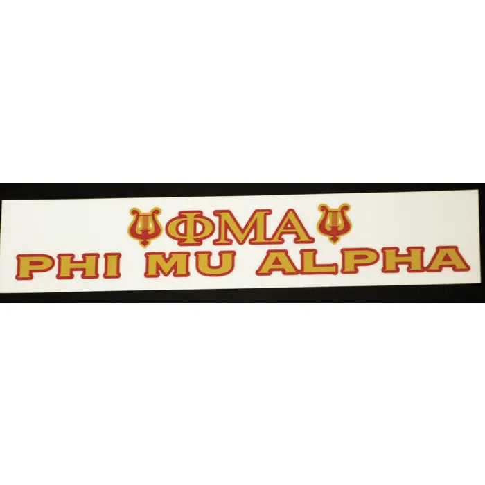 Phi Mu Alpha Bumper Sticker Decal 1