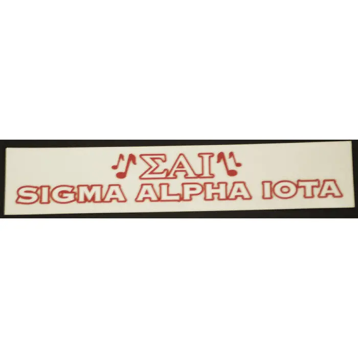 Sigma Alpha Iota Bumper Sticker Decal - Discontinued 1