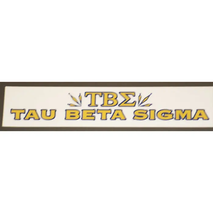 Tau Beta Sigma Bumper Sticker Decal - Discontinued 1