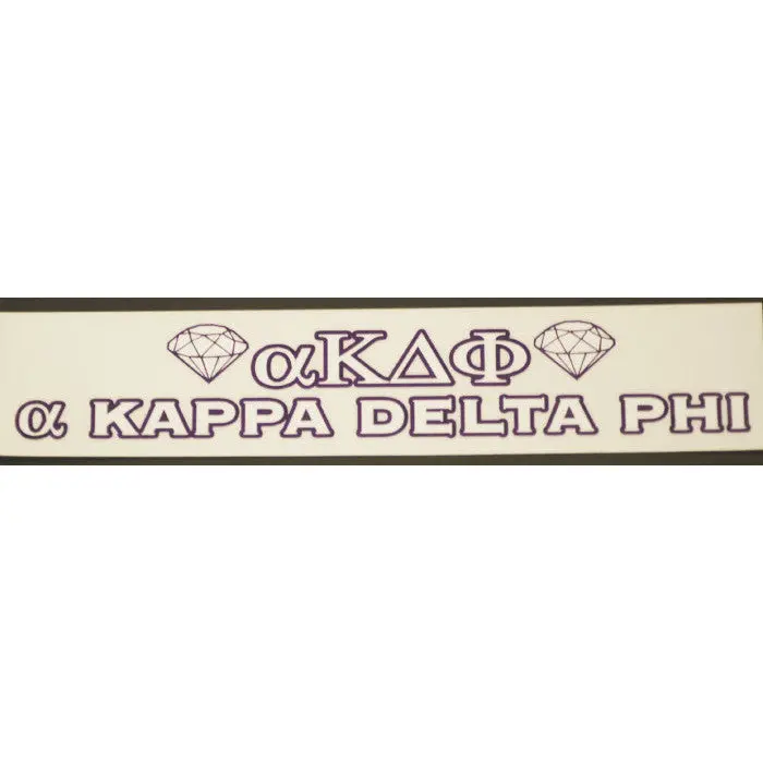 Alpha Kappa Delta Phi Bumper Sticker Decal - Discontinued 1