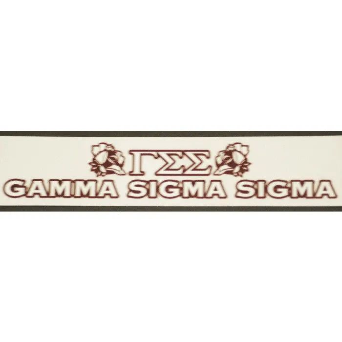 Gamma Sigma Sigma Bumper Sticker Decal - Discontinued 1