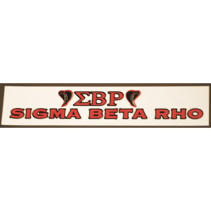 Sigma Beta Rho Bumper Sticker Decal - Discontinued 1