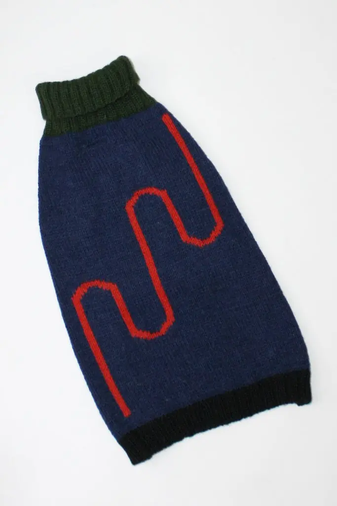Dusen Dusen | Navy Line Sweater 1