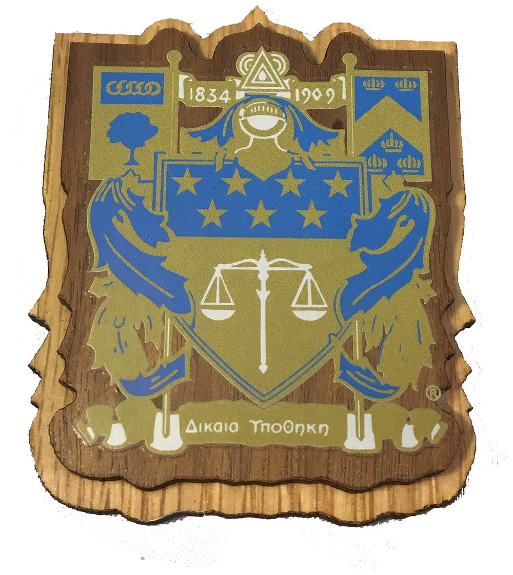 Delta Upsilon Large Wood Crest 1