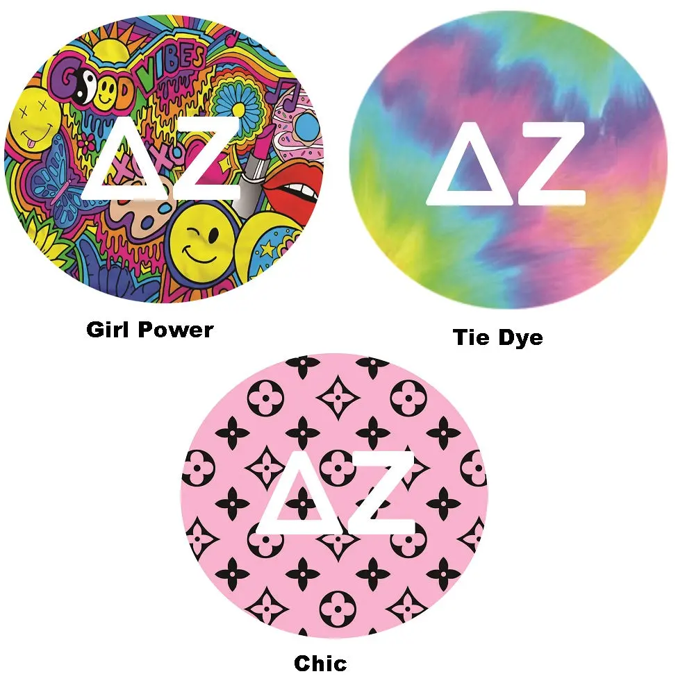 Delta Zeta Printed Button Collection 1