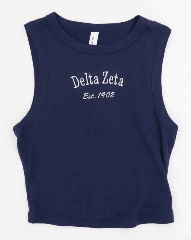 Delta Zeta Classic Crop Tank 1