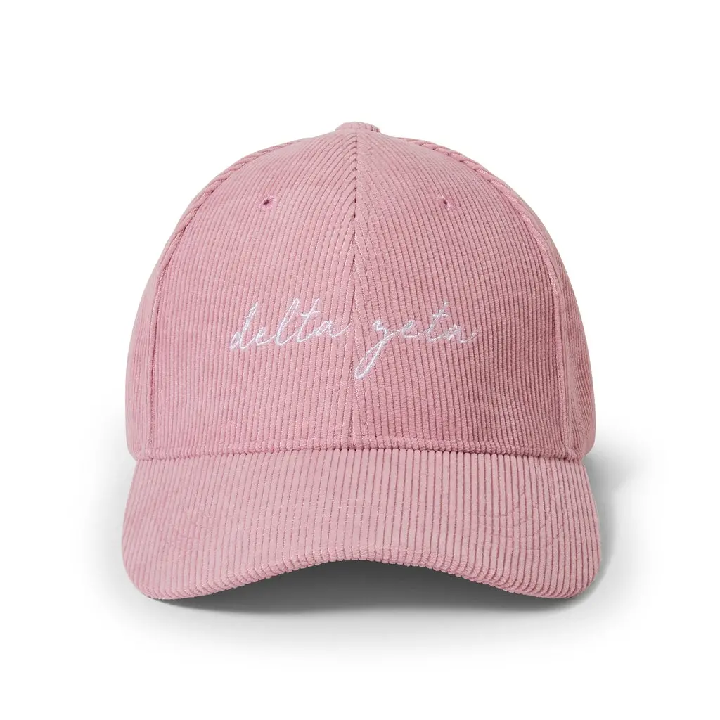 Delta Zeta Embroidered Corduroy Hat 1