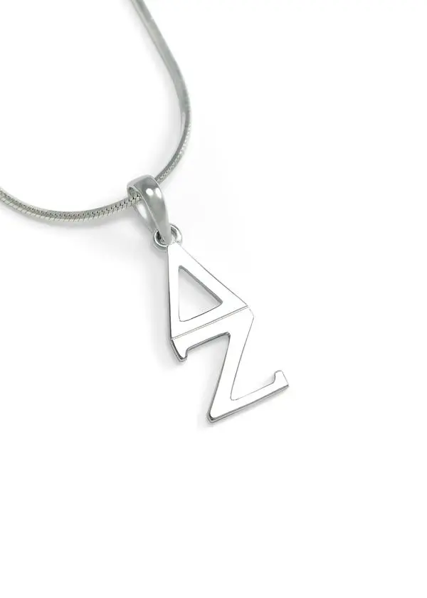 Delta Zeta Sterling Silver Lavaliere 1