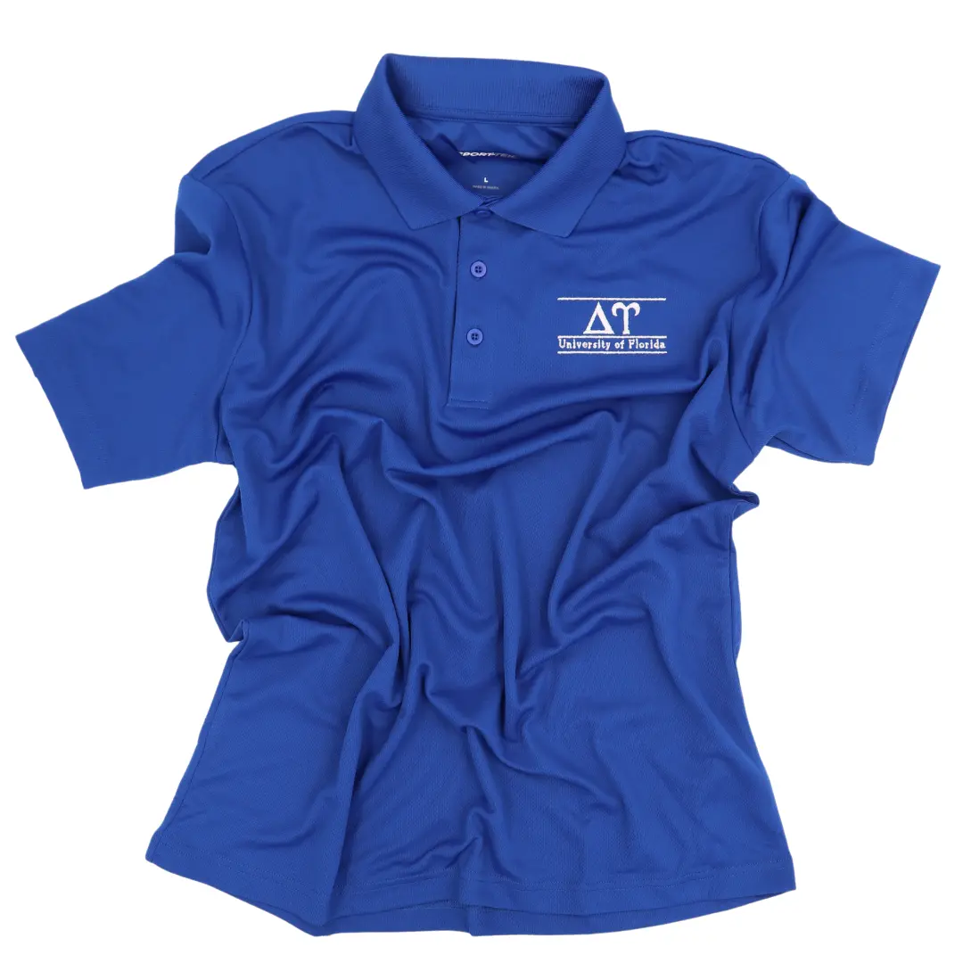 Delta Upsilon Dri-Mesh Polo 1