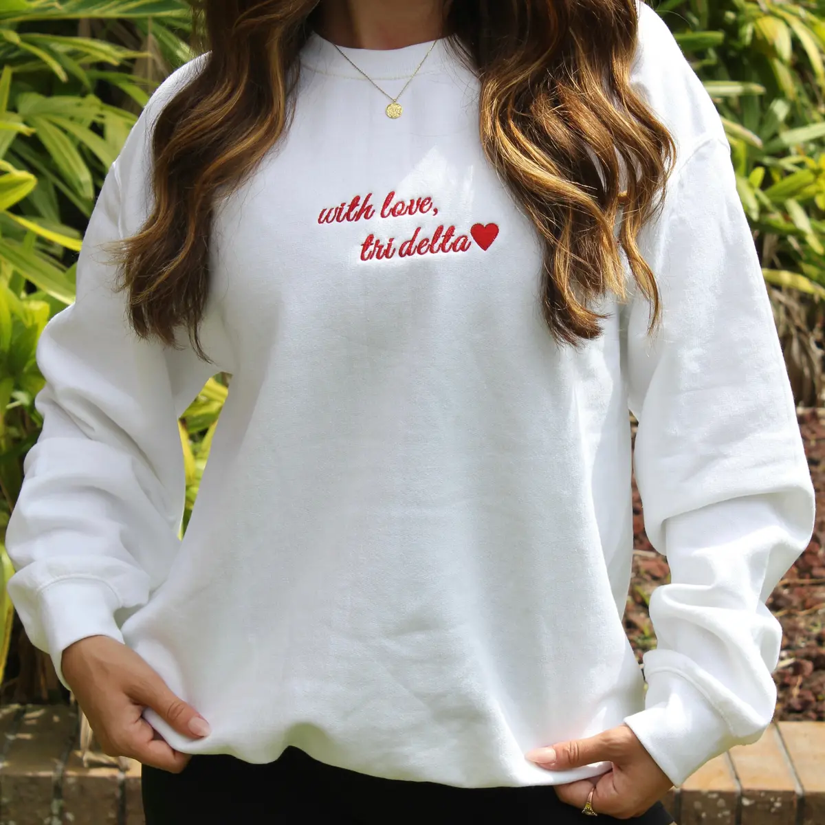 Delta Delta Delta With Love Crewneck 1