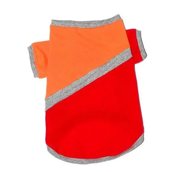 Ware Of The Dog | Diagonal T Shirt In Orange And Red 1