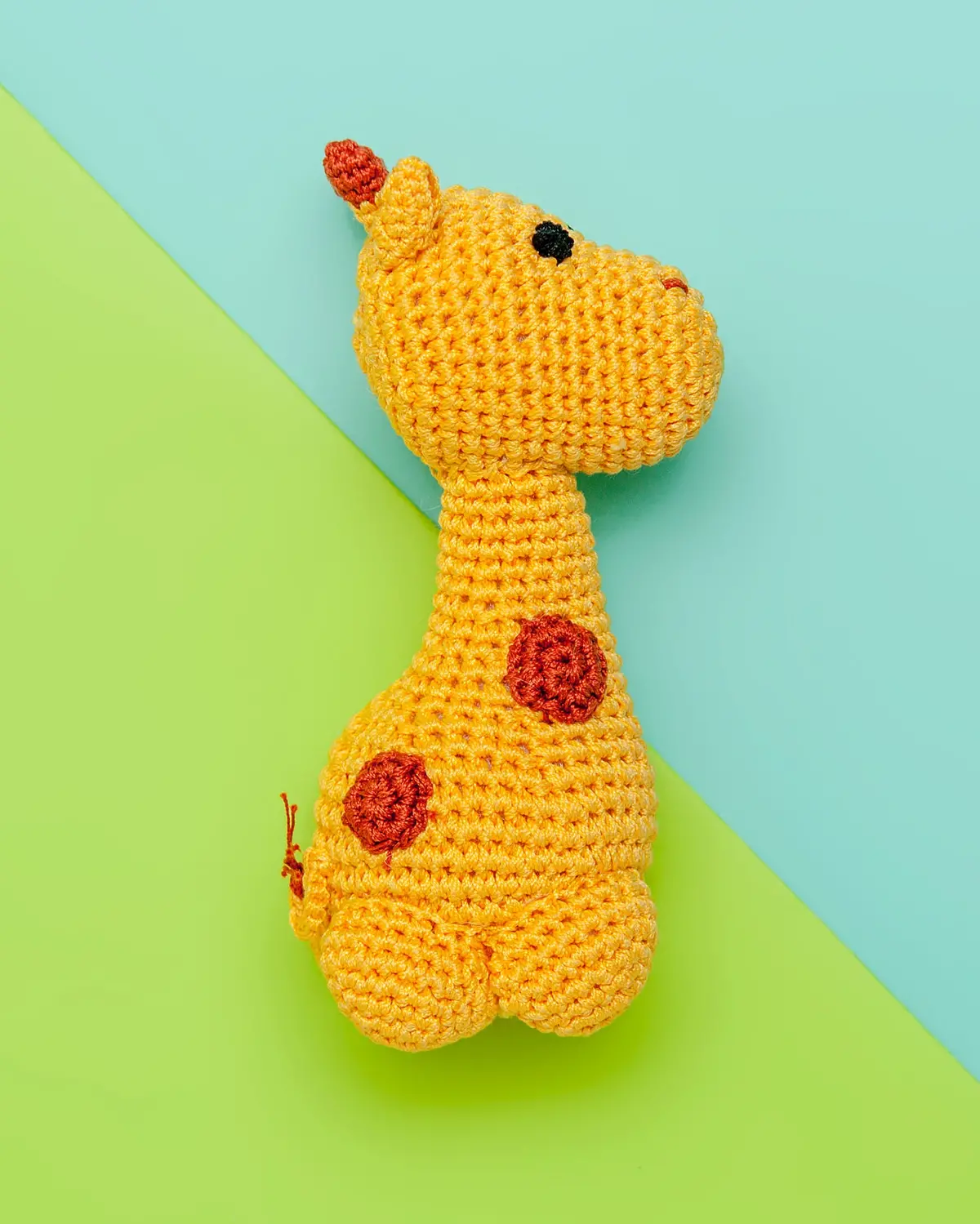 Giraffe Organic Knit Dog Toy 1