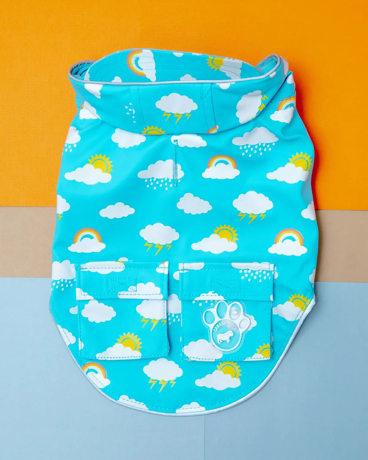 Clouds And Rainbow Torrential Tracker Raincoat (Final Sale) 1
