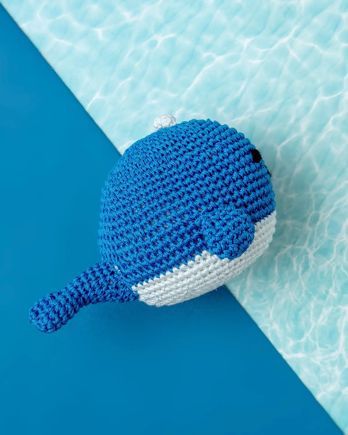 Knit Whale Squeaky Dog Toy 1