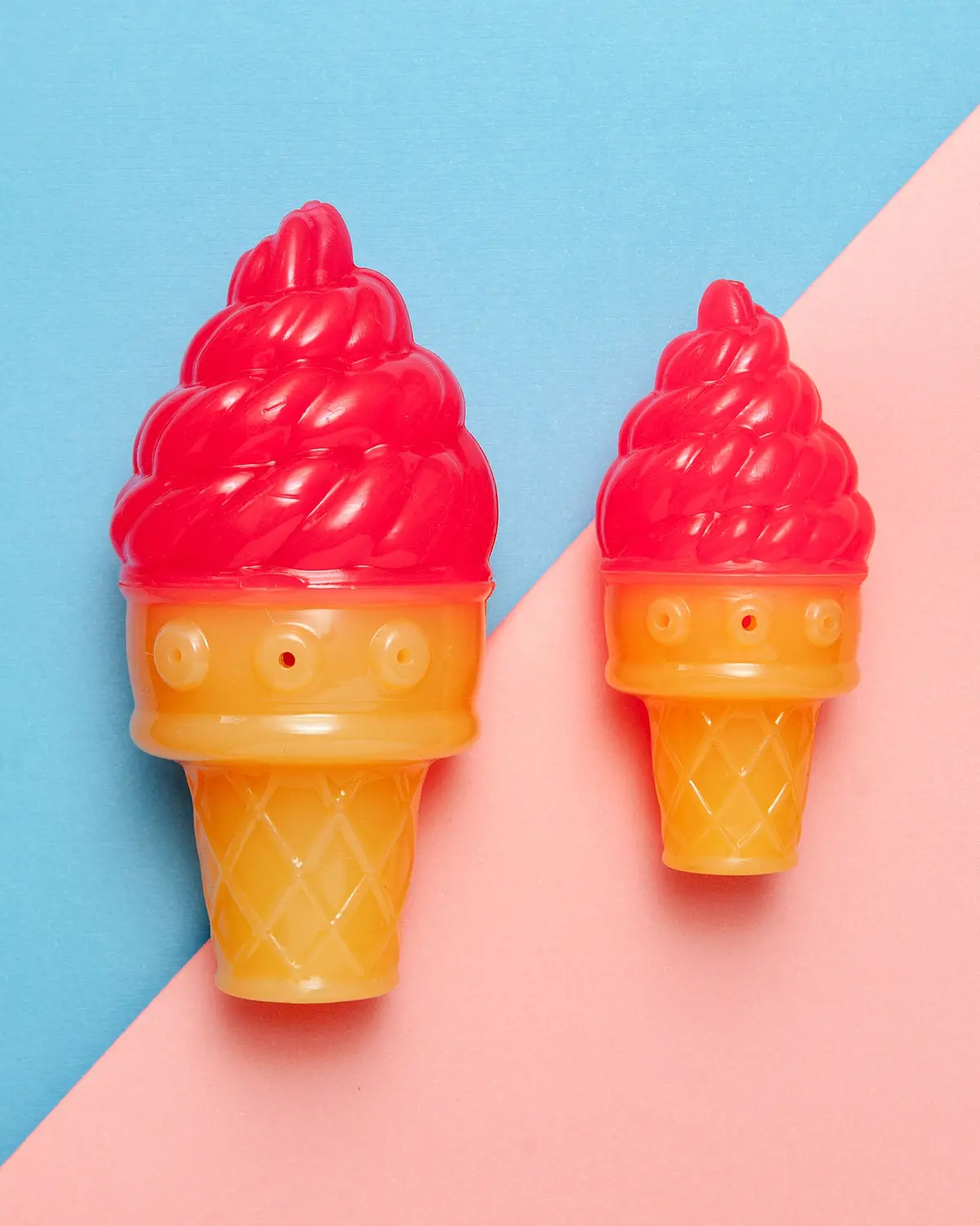 Freeze-Me Ice Cream Cone Dog Toy In Pink 1