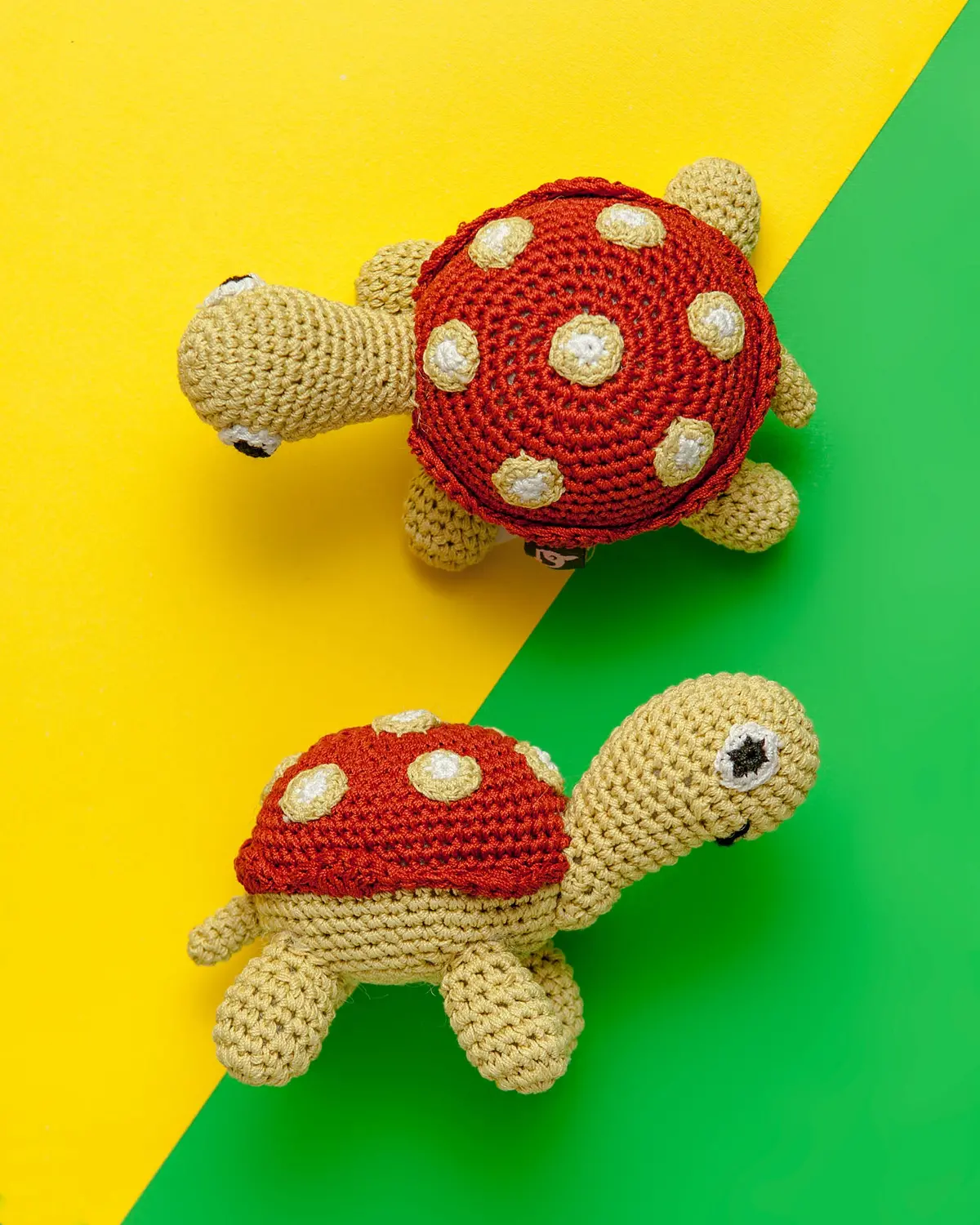 Turtle Squeaky Knit Dog Toy 1