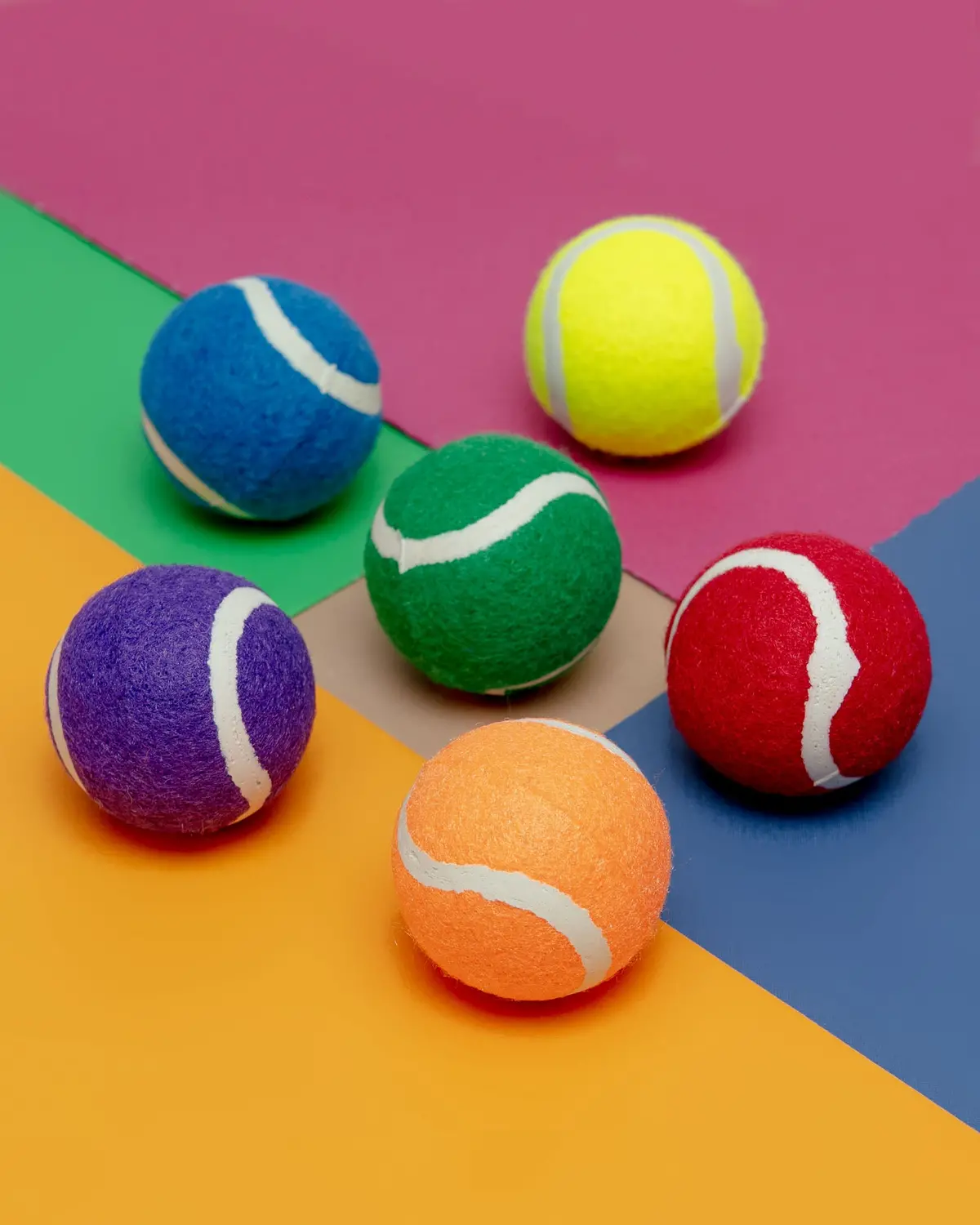 Puppy Pride Tennis Balls - (Set Of 6) 1