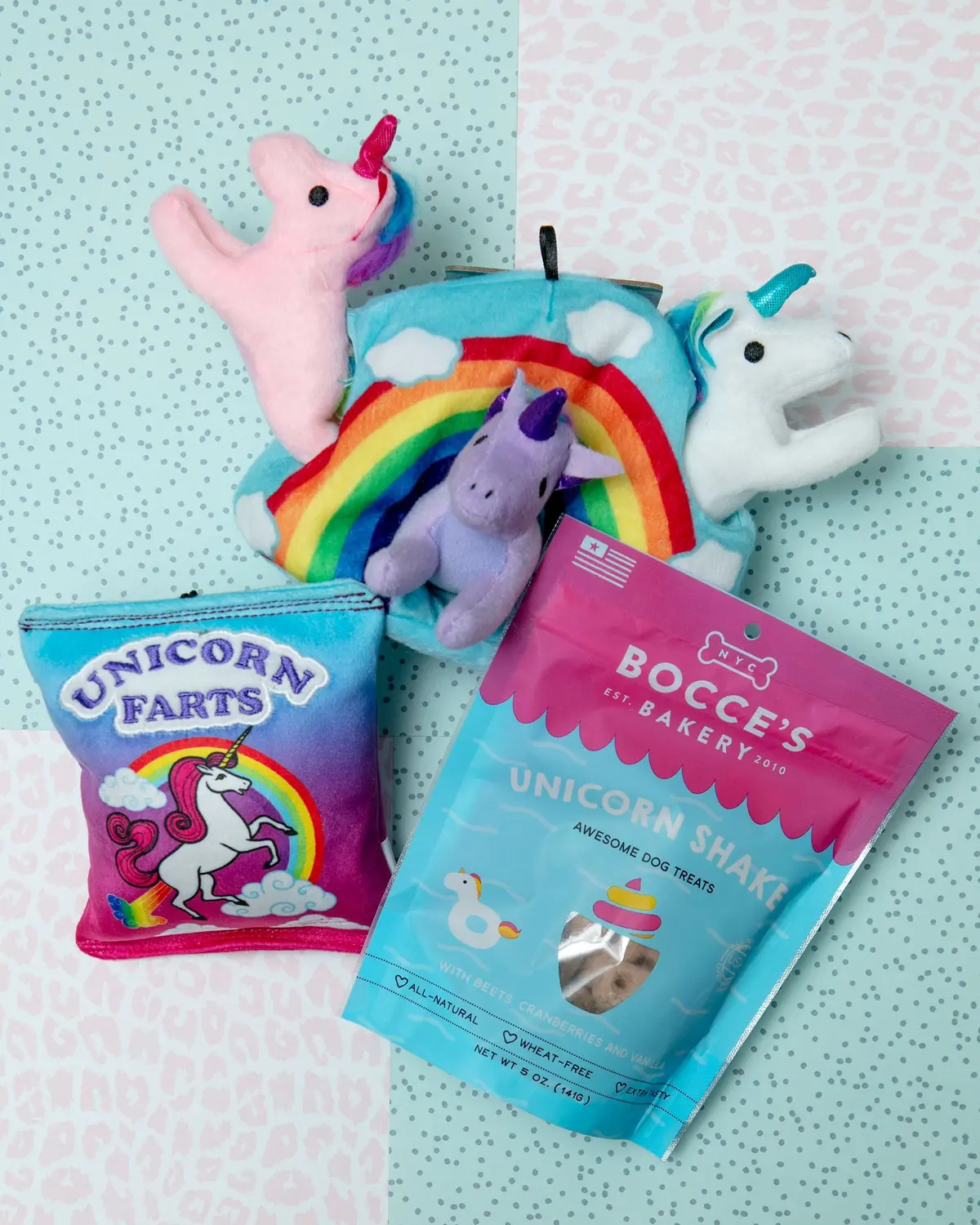 Unicorns Are Magic! Dog Toy & Treat Bundle 1