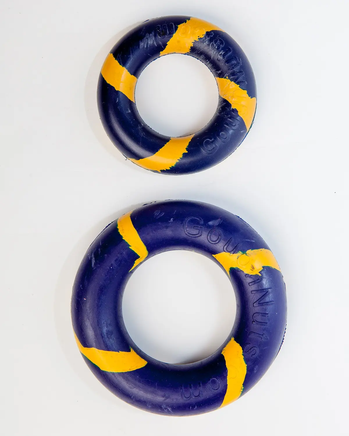 Blue Lite Bite Rubber Ring Dog Toy (Made In The Usa) 2