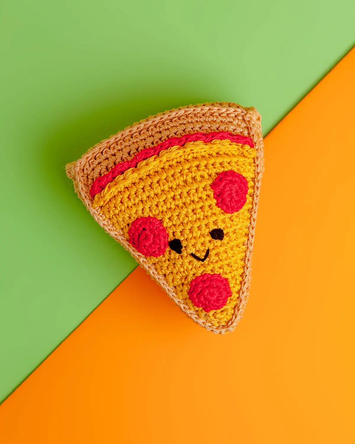 Pizza Organic Knit Dog Toy 1