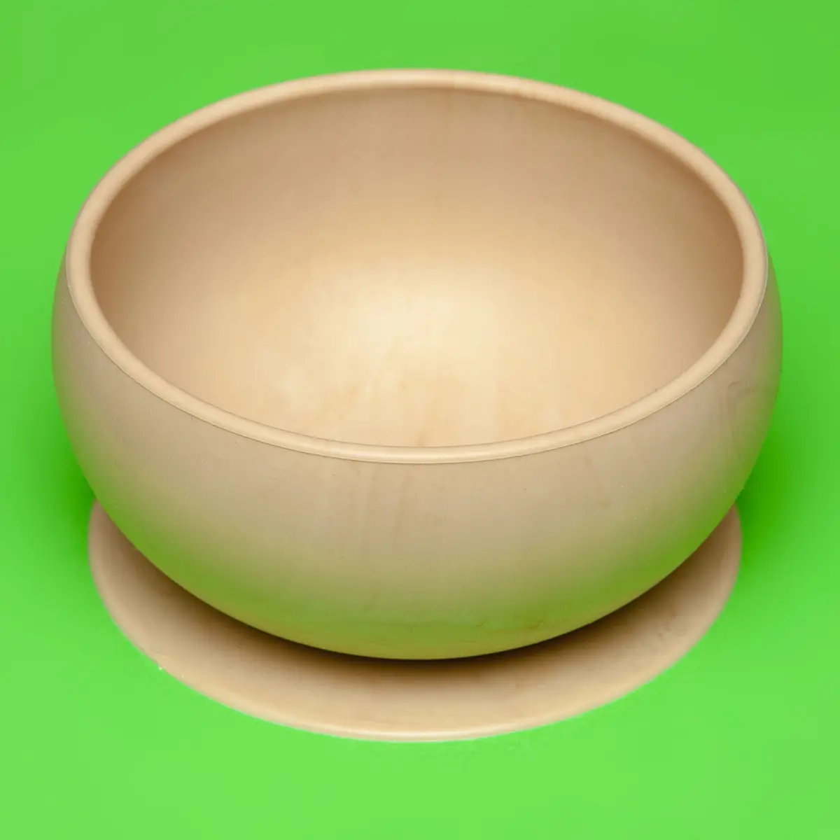 Wood Silicone Suction Dog Food & Water Bowl 1