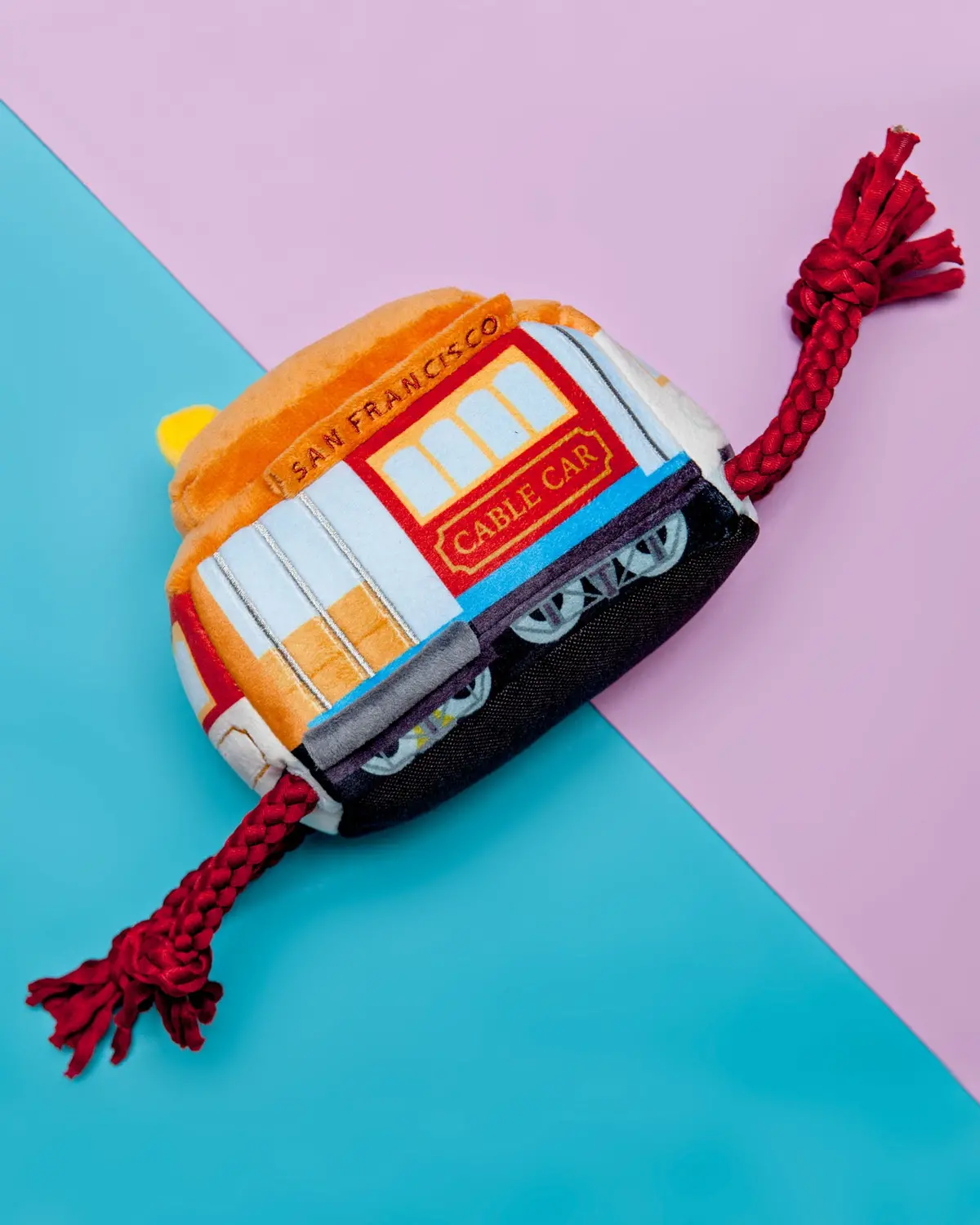 San Francisco Cable Car Plush Dog Toy 1