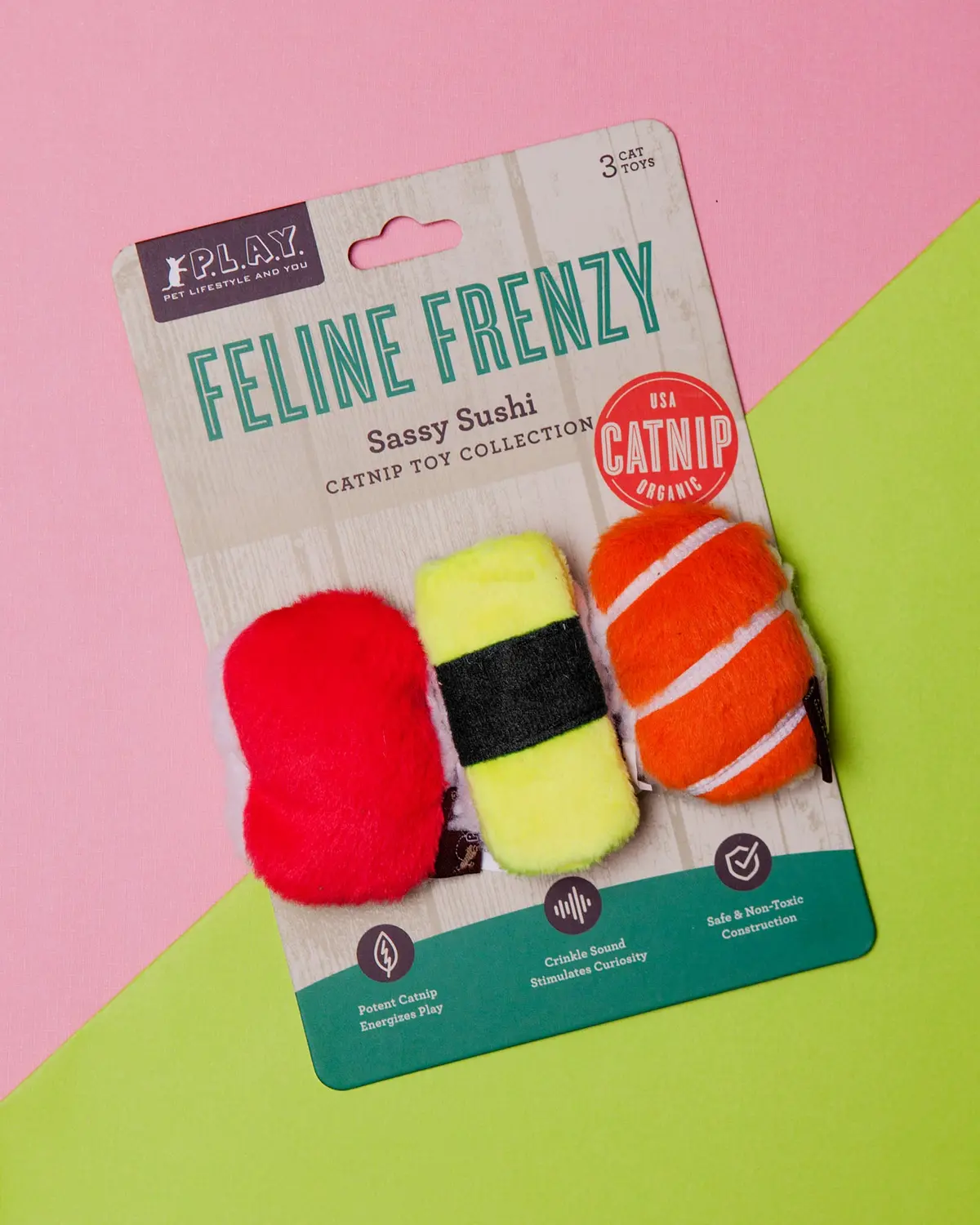 Feline Frenzy Sushi Catnip Cat Toy 1