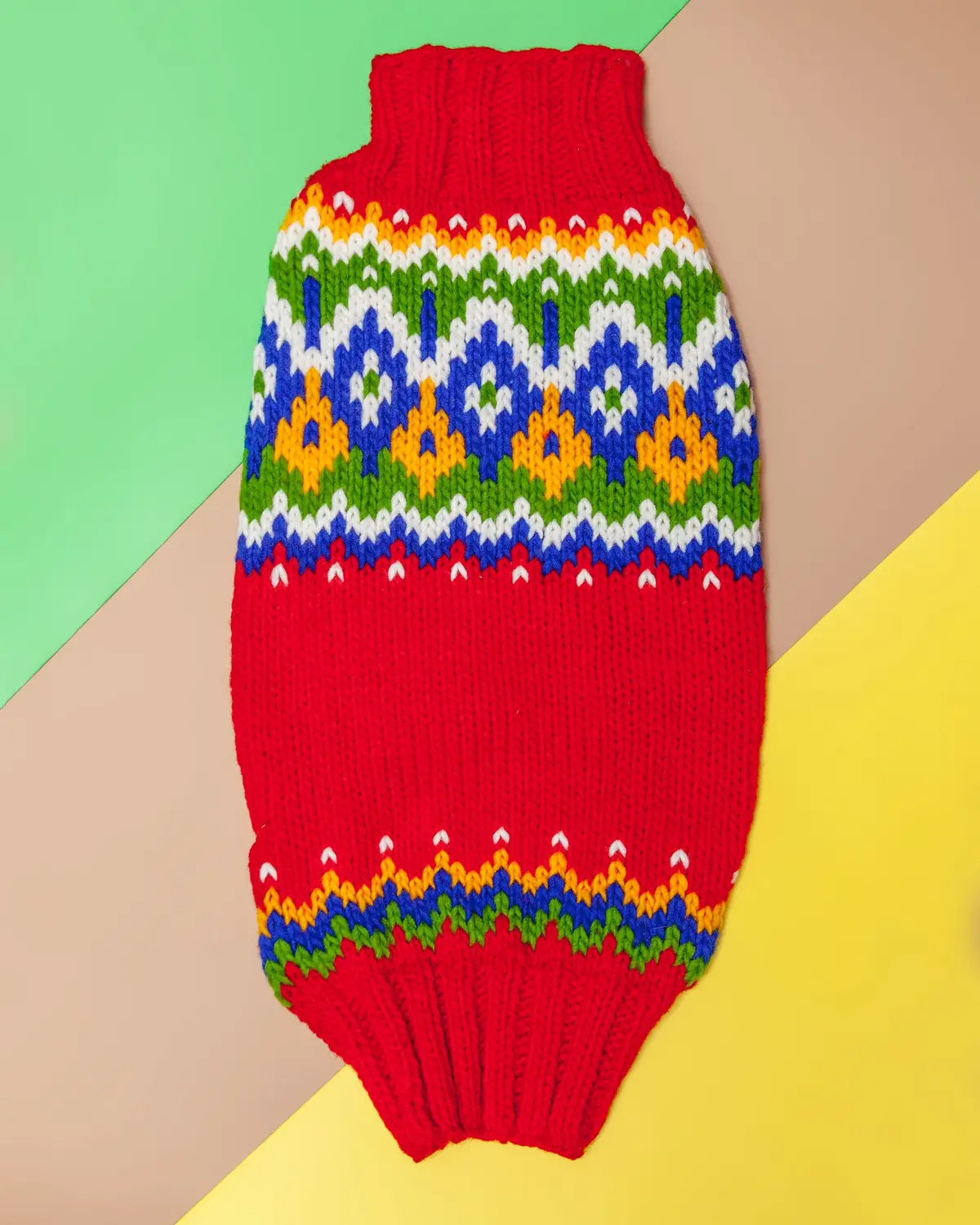 Festive Fairisle Dog Sweater << Clearance >> 1