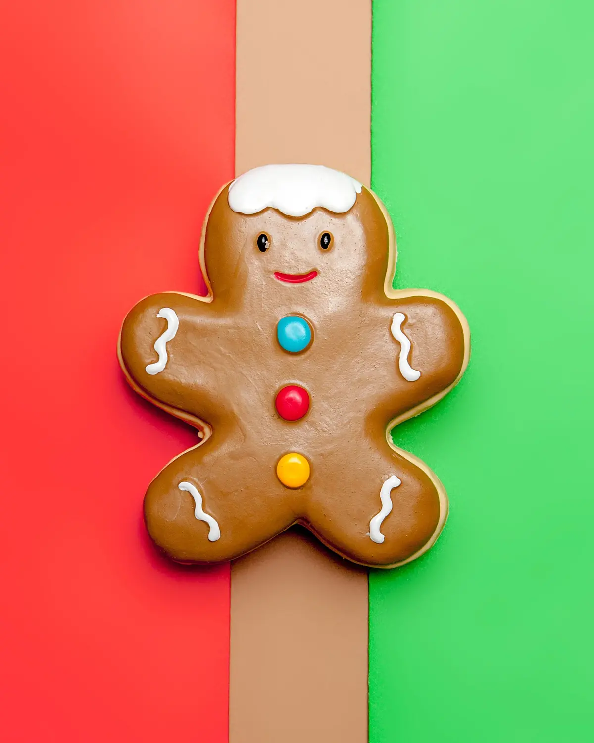 Gingerbread Man Squeaky Latex Dog Toy 1