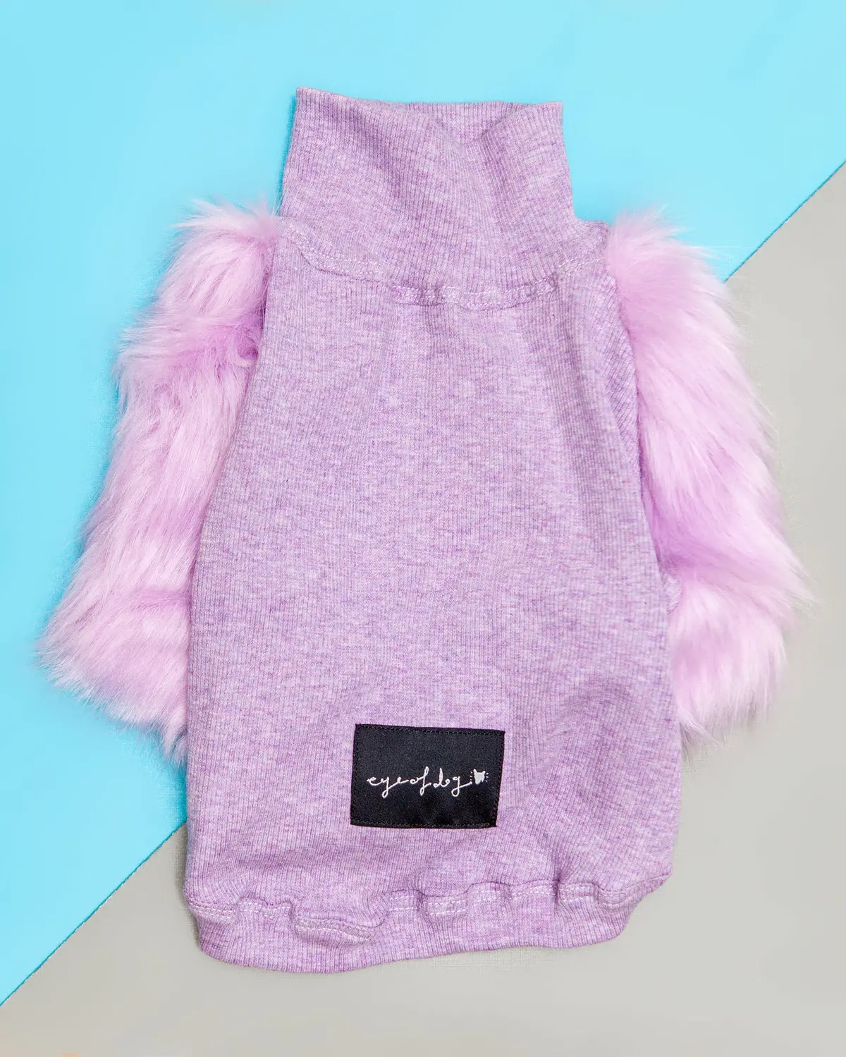 Lilac Faux Fur Dog Top (Final Sale) 1