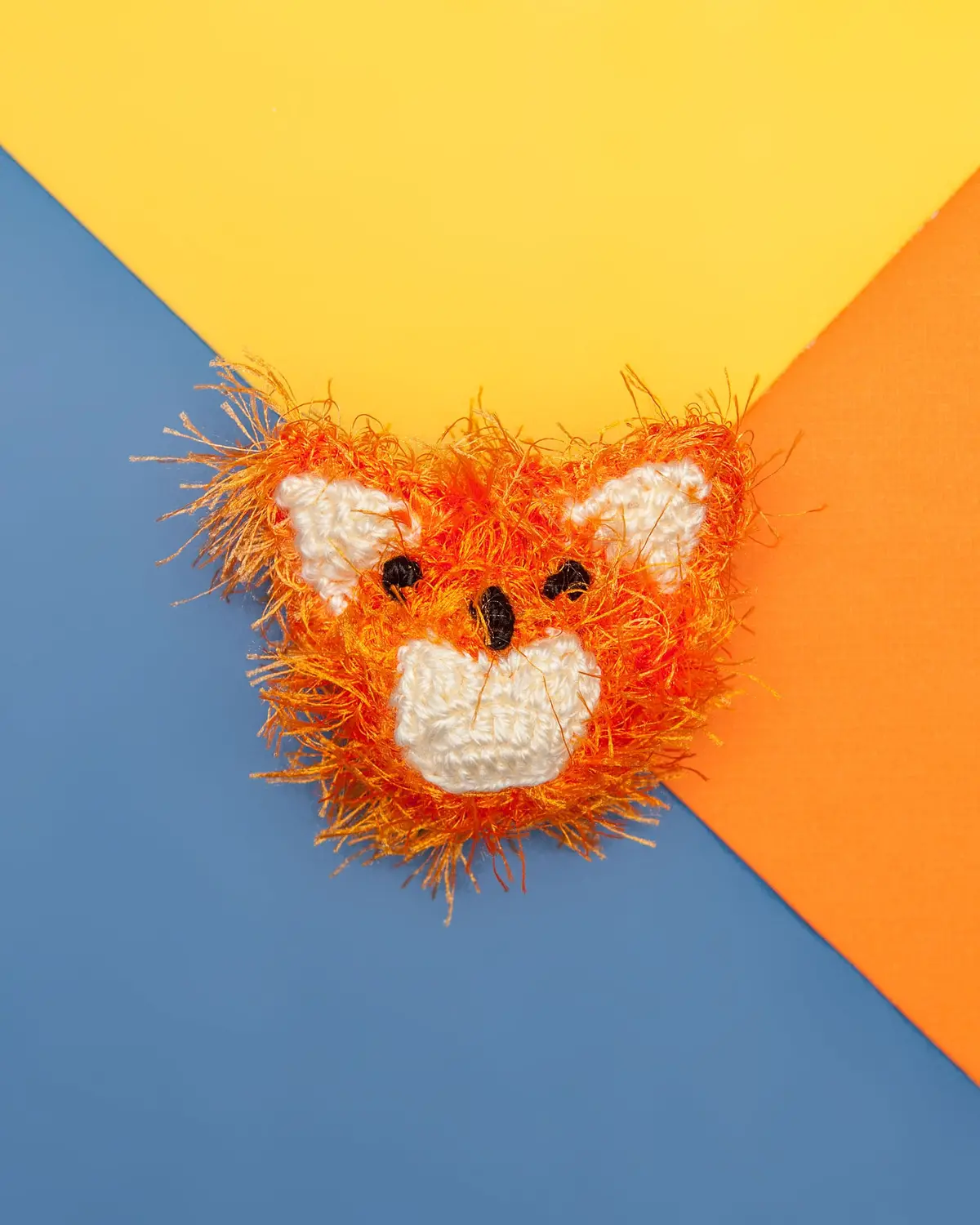 Furry Fox Knit Dog Squeaky Toy 1