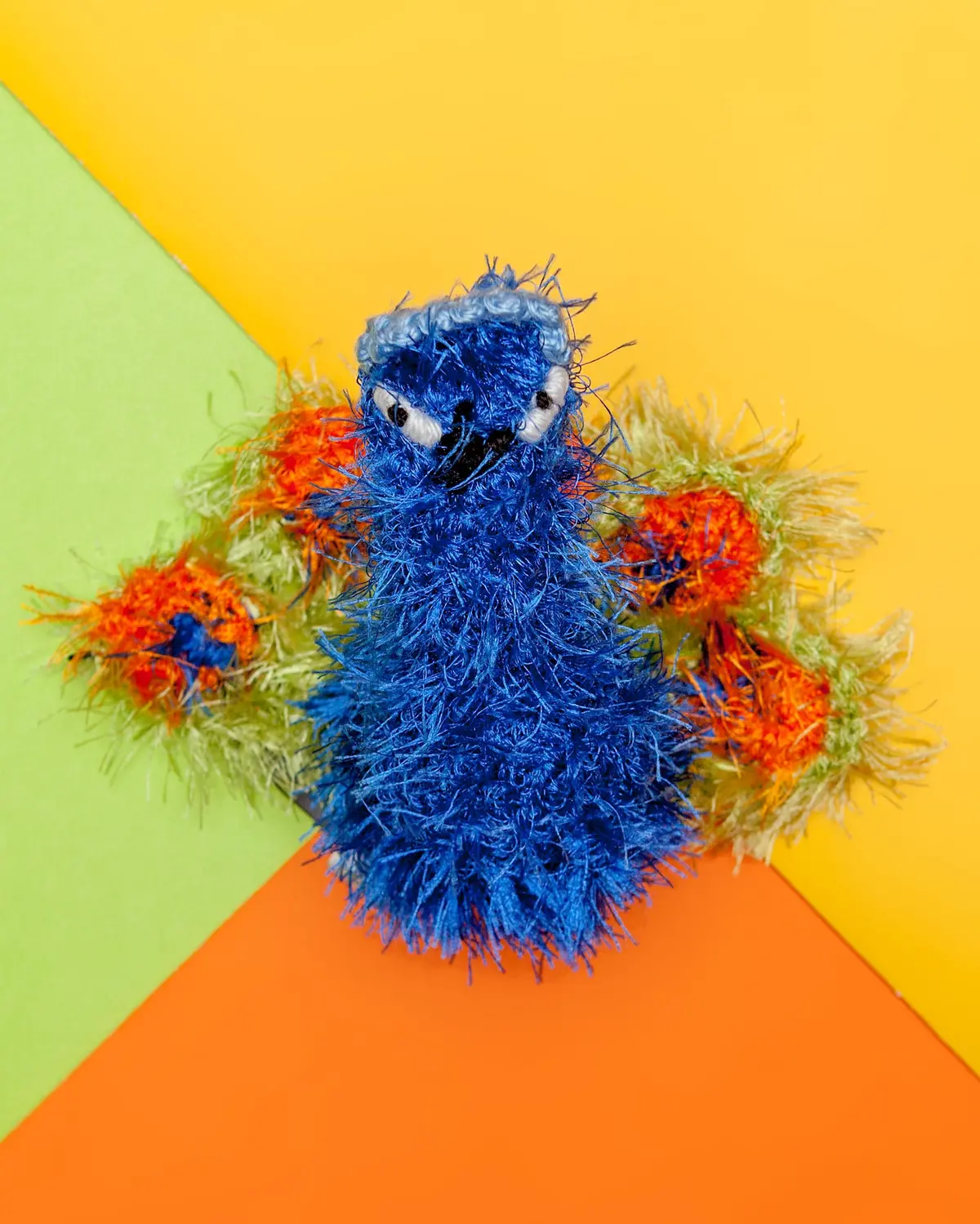 Proud Peacock Crochet Squeaky Dog Toy (Final Sale) 1