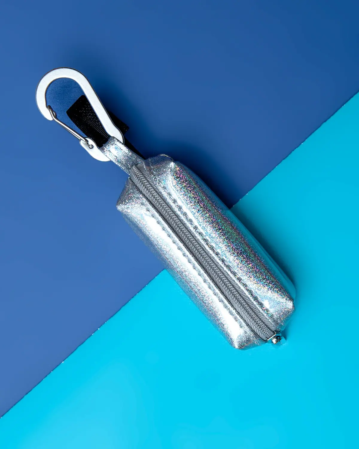 Silver Holographic Dog Waste Bag Dispenser > 2