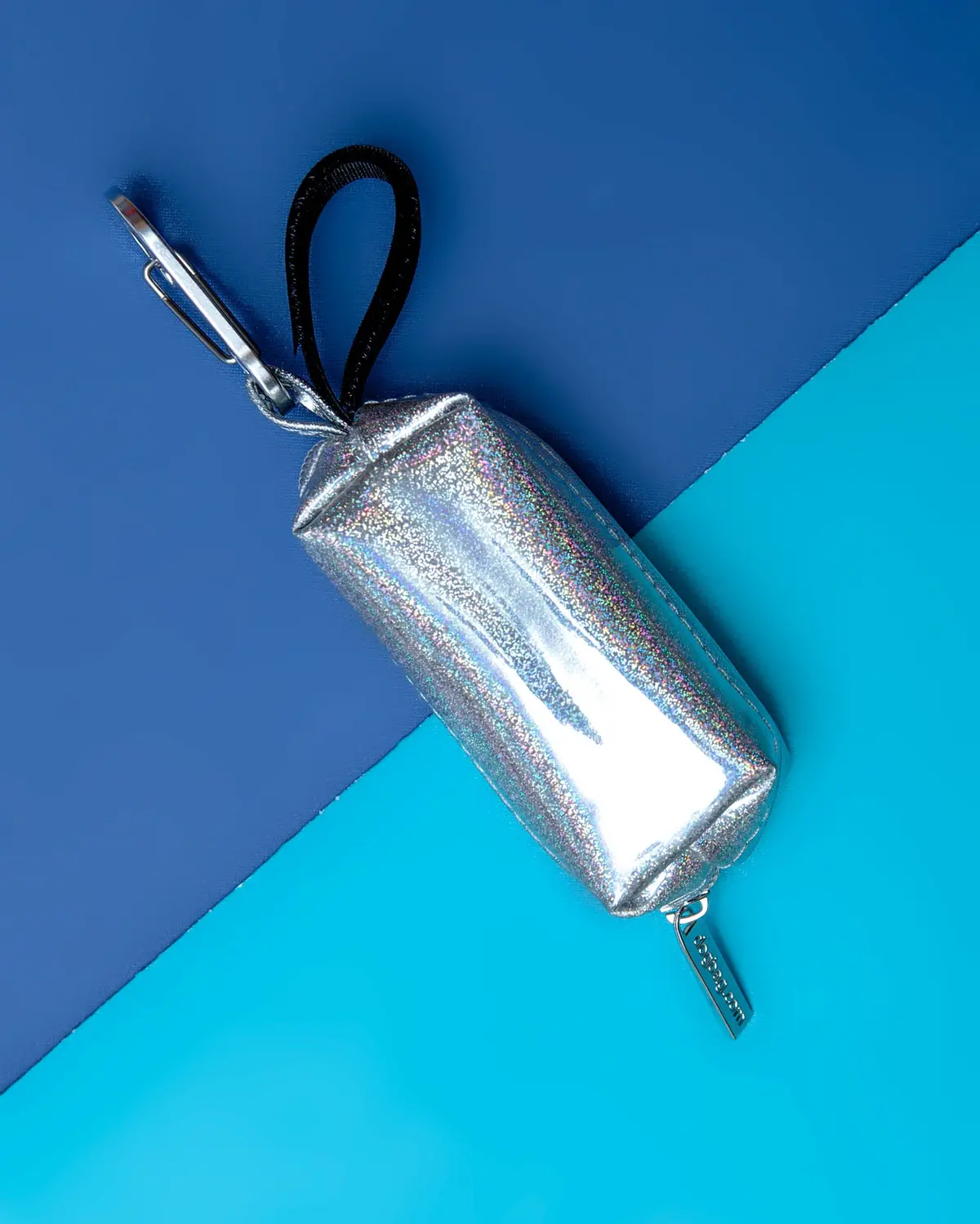 Silver Holographic Dog Waste Bag Dispenser << Final Sale >> 1