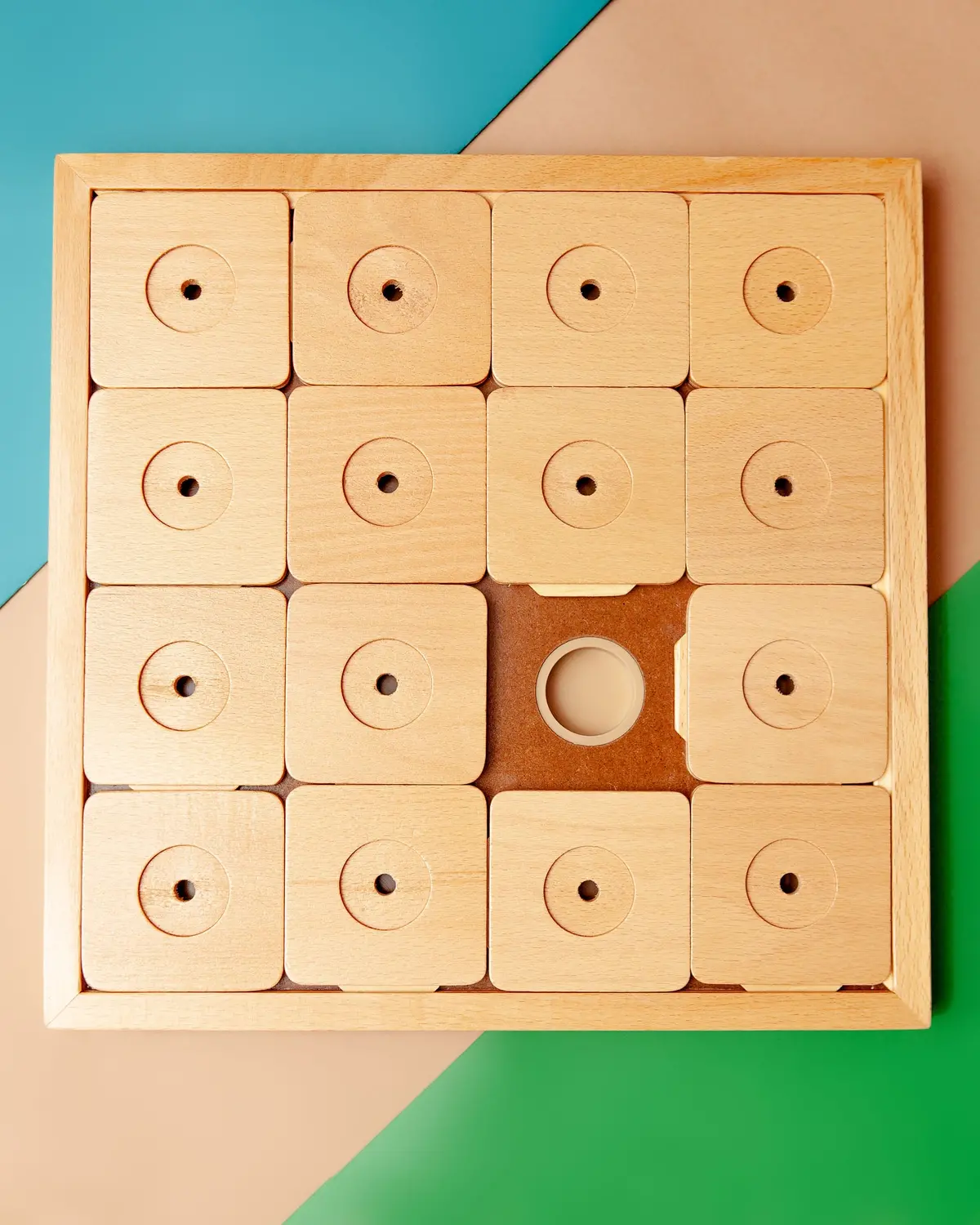 Wooden Sudoku Dog Treat Puzzle Game (16 Squares) 1