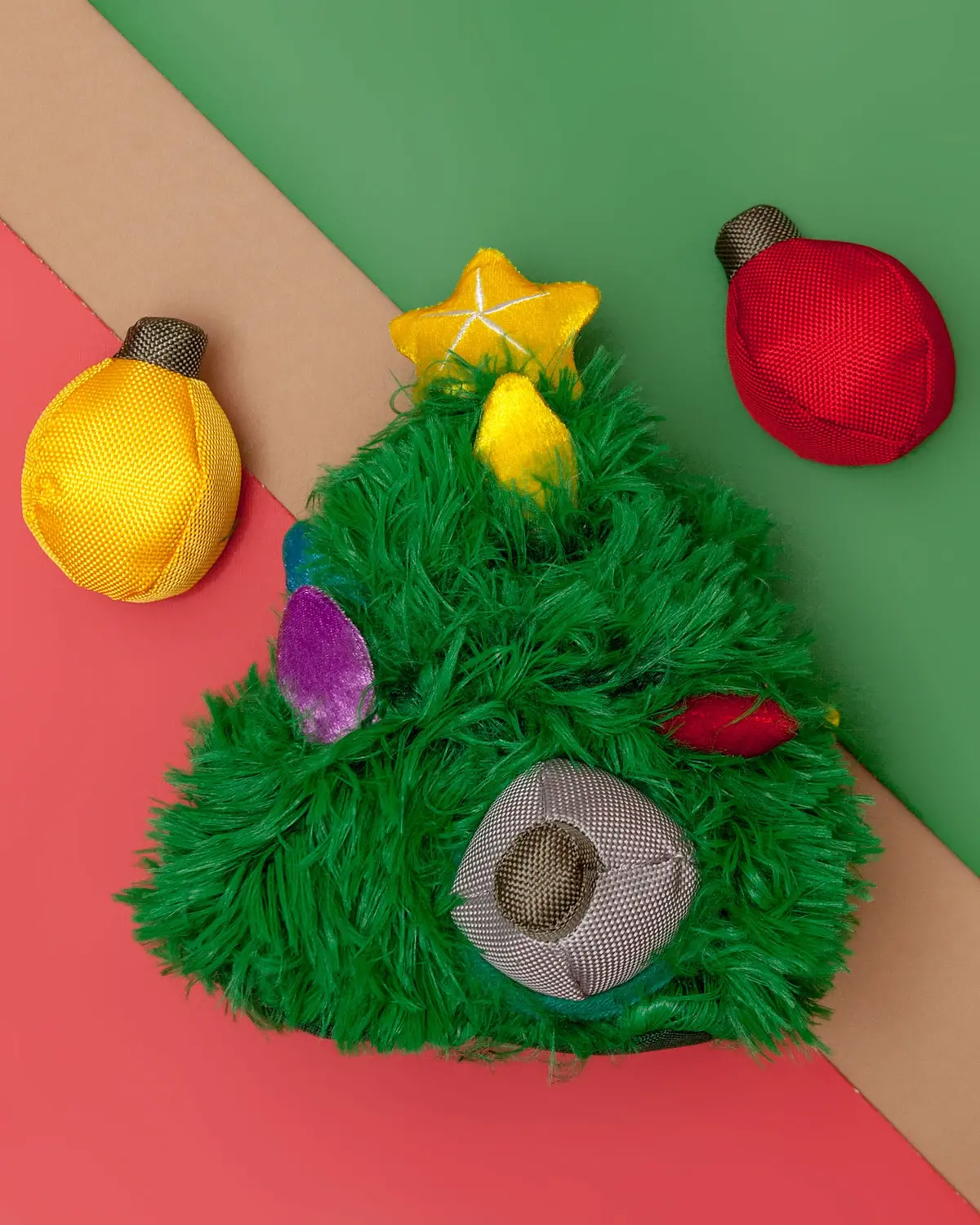 Merry Woofmas Doglas Fur & Ornaments Dog Toy Set 1