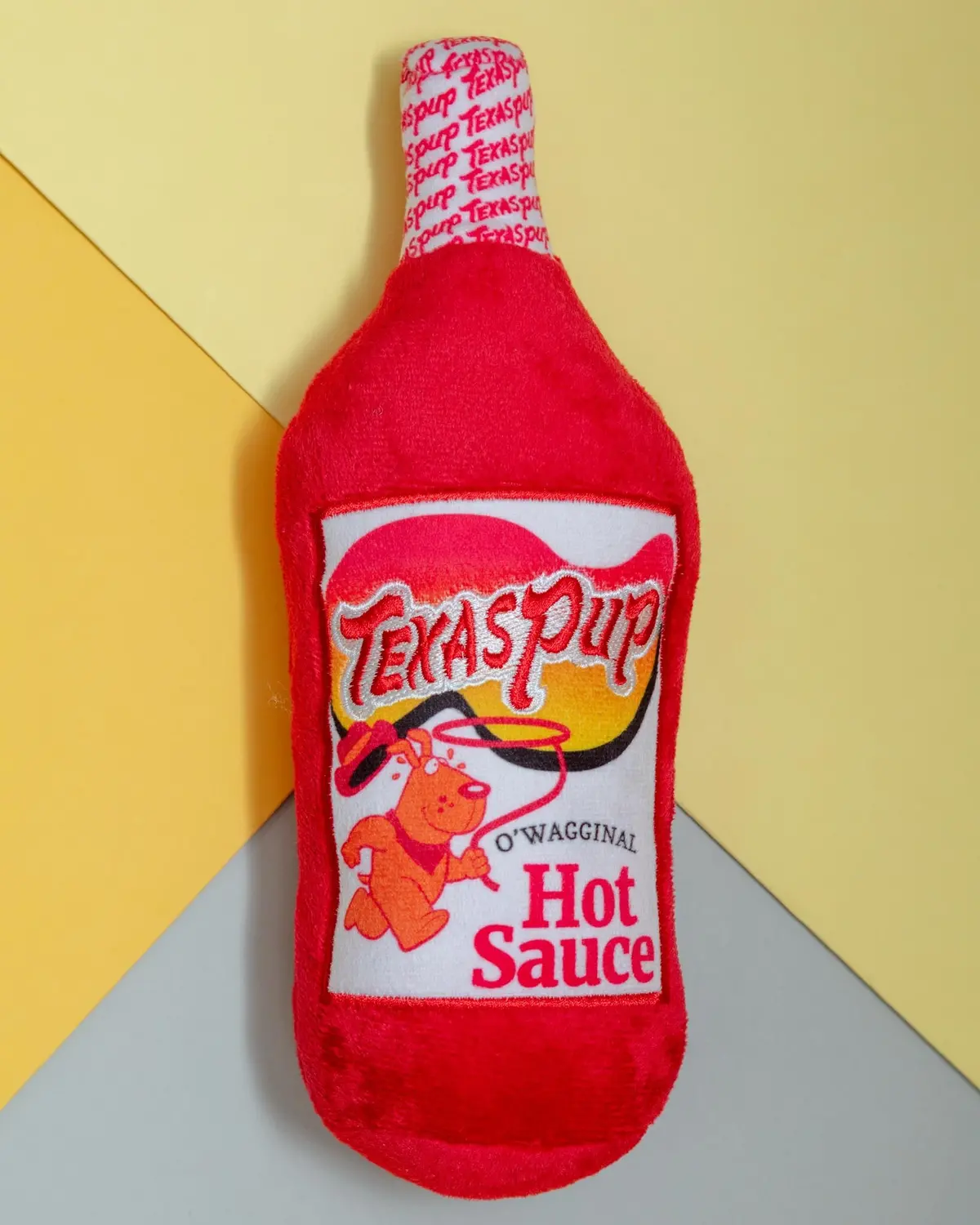 Texas Pup Hot Sauce Plush Dog Toy 1