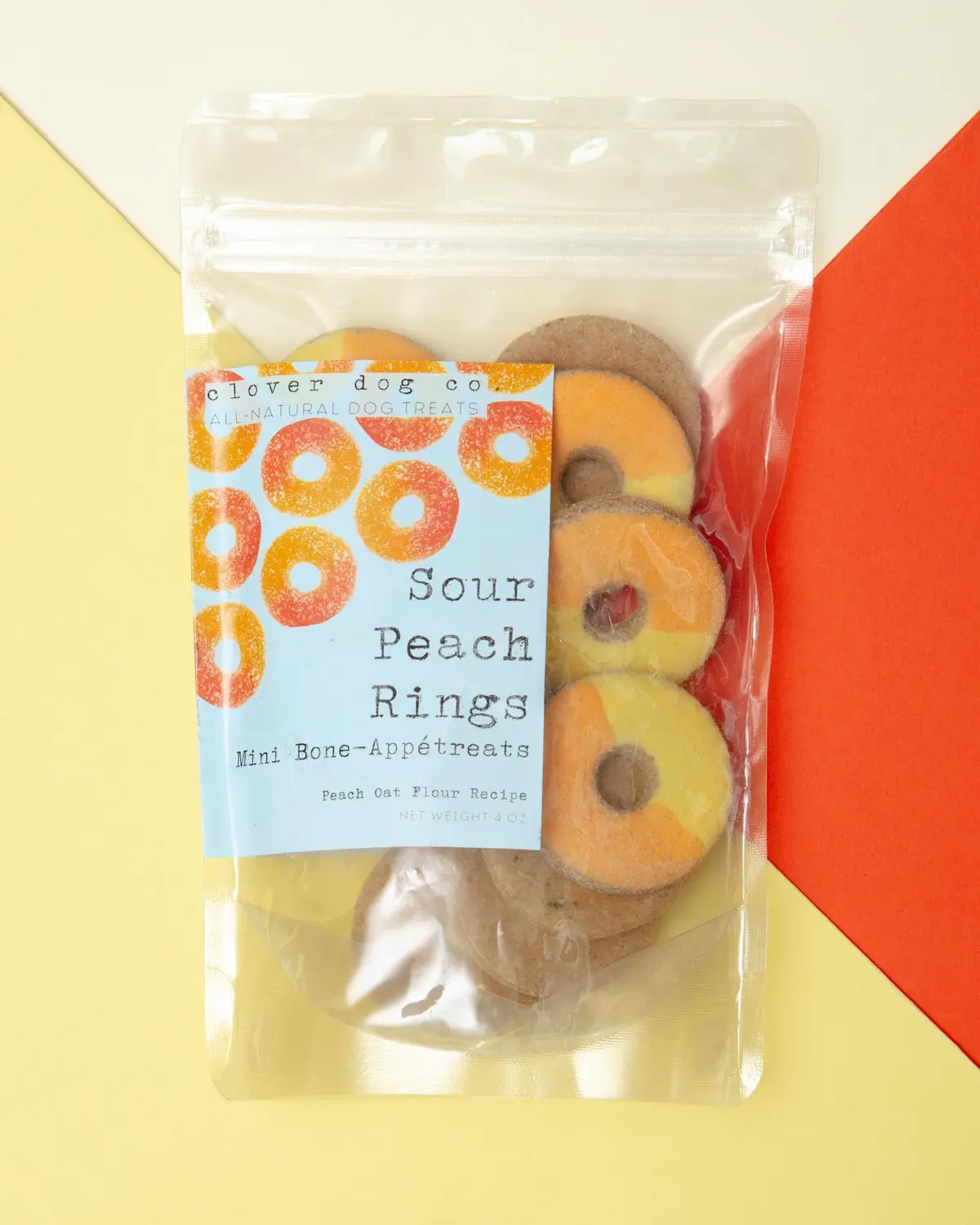 Gummy Peach Ring Dog Biscuits (Final Sale) 1