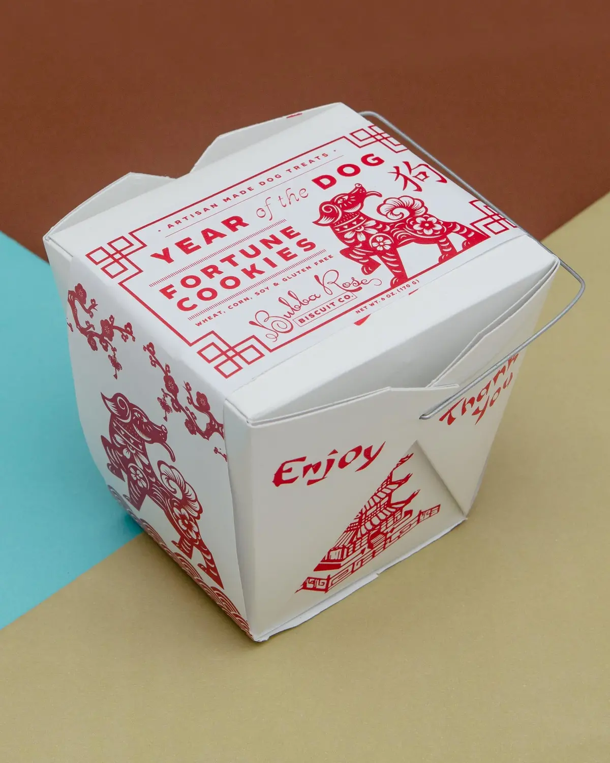 Fortune Cookie Box Dog Treat 1