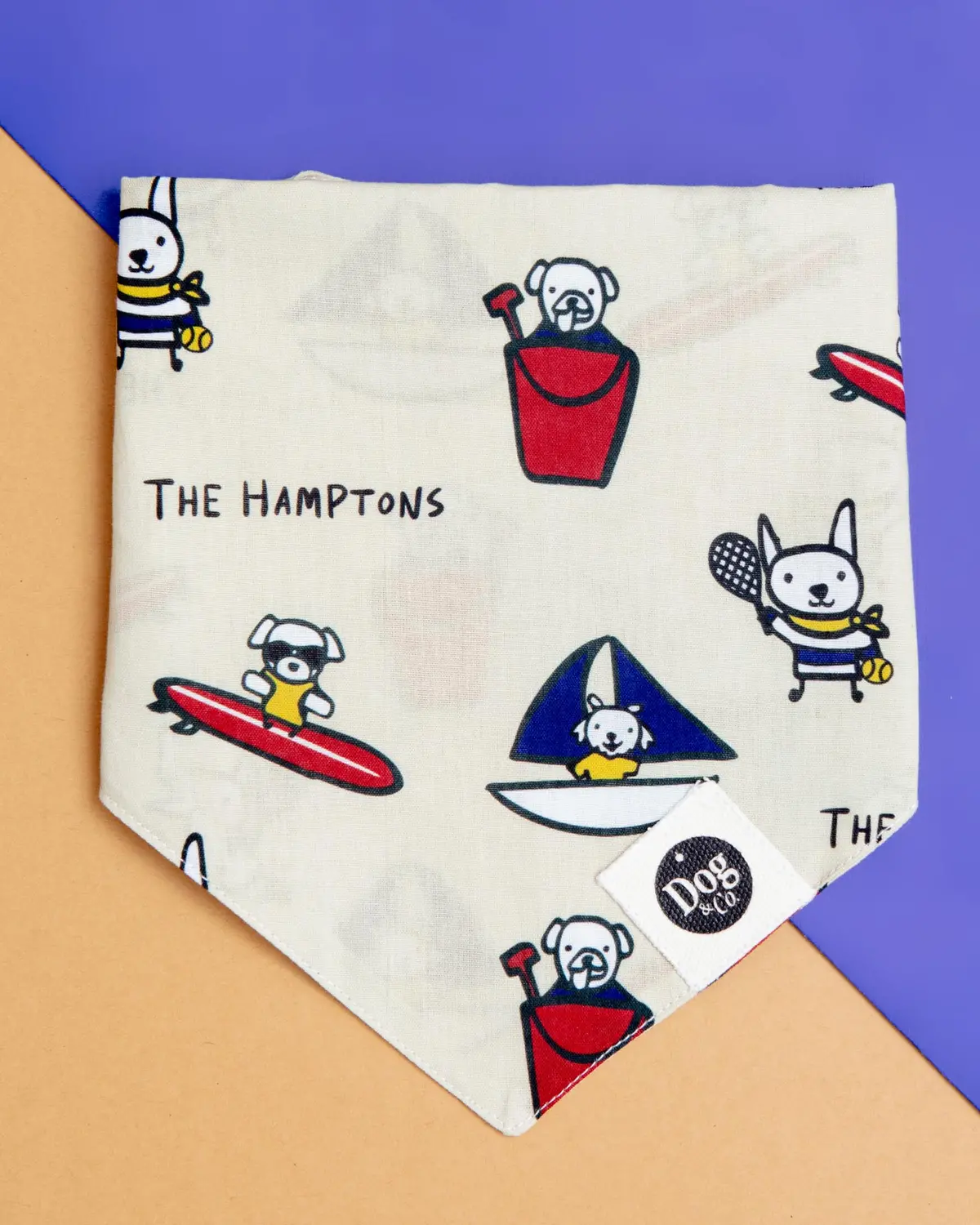 I Heart The Hamptons Dog Bandana (Dog & Co. Exclusive) 1