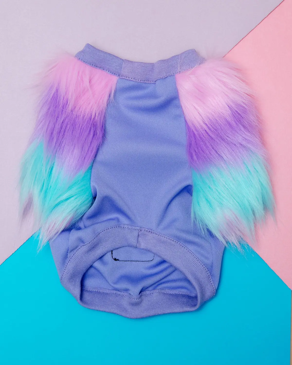 Bubblegum Faux-Fur Pullover Top << Clearance >> 1