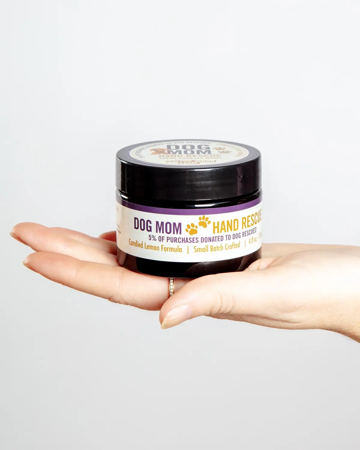 Dog Mom Hand Rescue Cream (Vegan & Cruelty-Free) (4Oz) 1