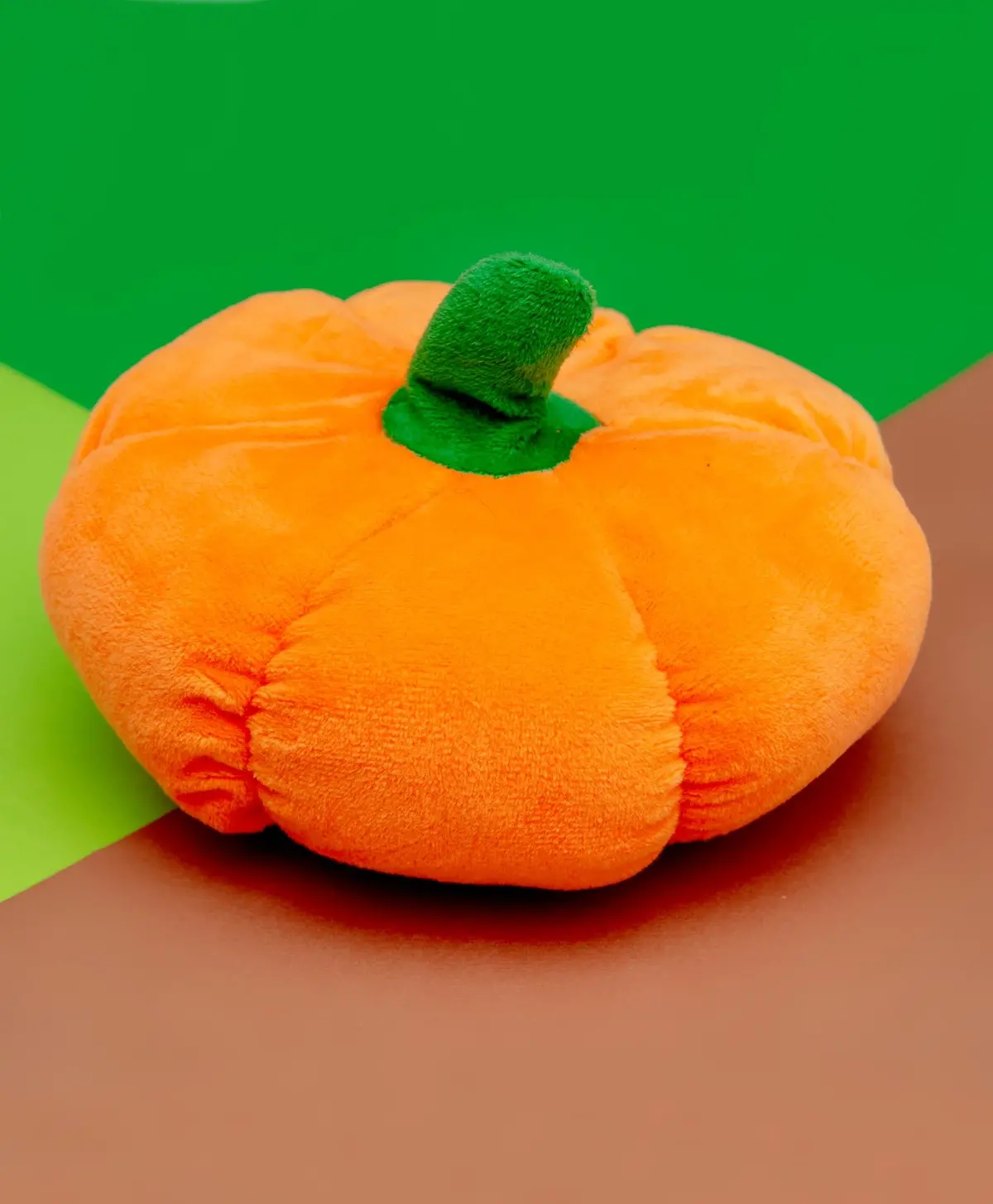 Plush Pumpkin Squeaky Dog Toy 1