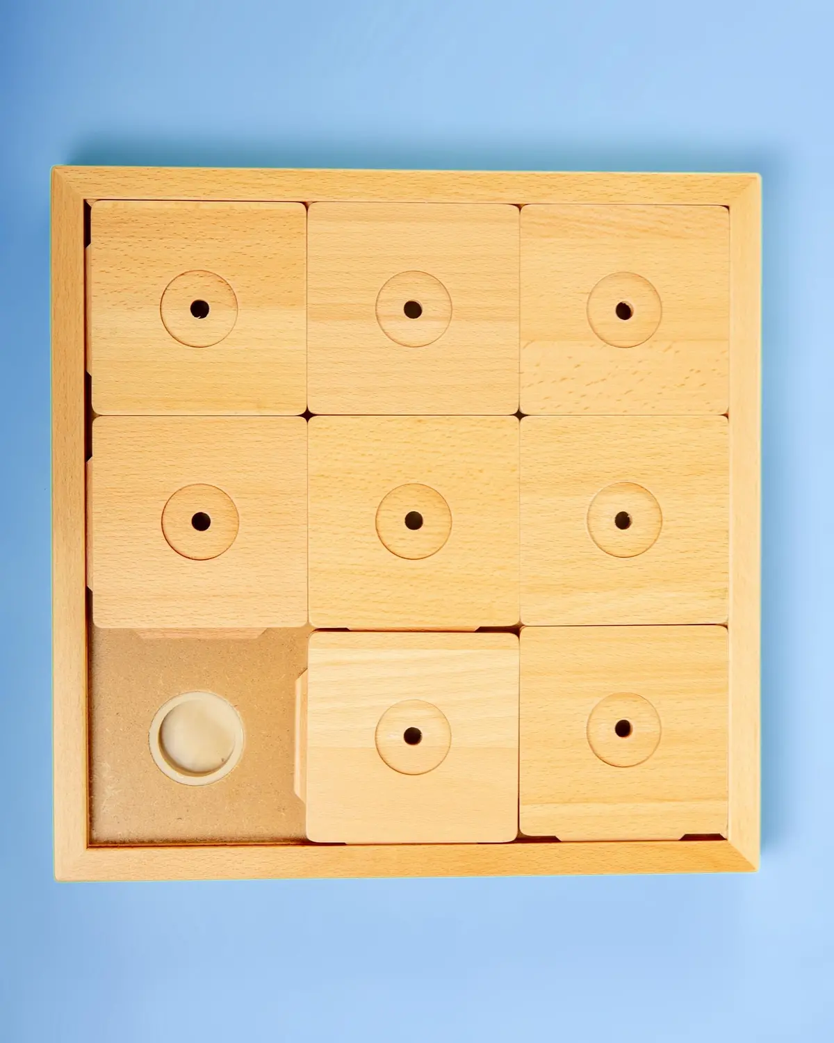 Large Square Sudoku Dog Treat Puzzle Game In Wood (9 Squares) 1